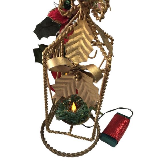 Vintage Lighted Christmas Lantern - Picture 2 of 10
